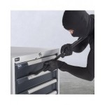 Armadio portautensili con porte a 7 cassetti, 3 piani regolabili, L714 x P573 x H2000 mm