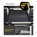 Armadio portautensili con porte, 7 cassetti e 3 piani regolabili, L714 x P726 x H12000 mm