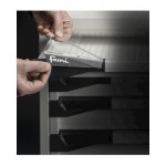 Armadio portautensili con porte, 7 cassetti e 3 piani regolabili, L714 x P726 x H12000 mm