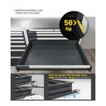 Armadio portautensili con porte a 7 cassetti, 3 piani regolabili, L1020 x P573 x H2000 mm