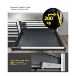 Armadio portautensili con porte a 7 cassetti, 3 piani regolabili, L1020 x P573 x H2000 mm