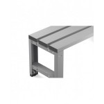Panchina singola a 3 doghe con schienale, L1000 x P406 x H1900 mm