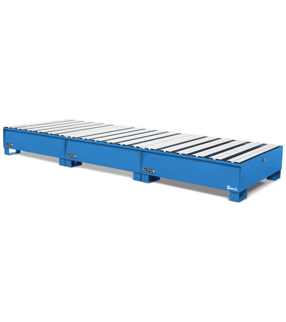 Vasca di raccolta capacità 1200 Lt, blu