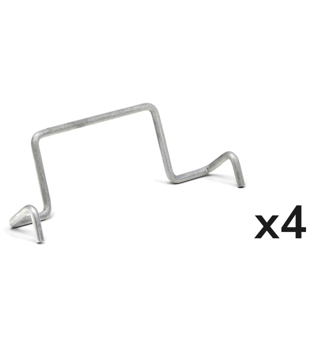 Set 4 fermi posteriori per contenitore RK Box Air, L122 x P26 x H53 mm