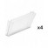 Kit 4 divisori trasversali per contenitore RK Box Air, L195 x P47 x H132 mm