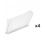 Kit 4 divisori trasversali per contenitore RK Box Air, L195 x P47 x H132 mm