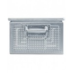 Cassetta metallica forata con maniglie, mis. 272-4, ⌀ foro 4,2 mm, L480 x P315 x H200 mm