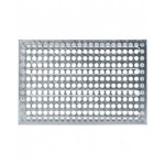 Cassetta metallica forata con maniglie, mis. 272-4, ⌀ foro 15 mm,  L480 x P315 x H200 mm