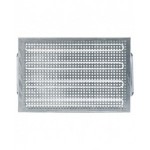 Cassetta metallica forata con maniglie, mis. 272-3, ⌀ foro 4,2 mm,  L325 x P210 x H200 mm