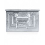 Cassetta in metallo zincata, mis. 272-4, L480 x P315 x H200 mm