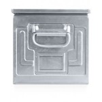 Cassetta in metallo zincata, mis. 272-4A5, L480 x P315 x H300 mm
