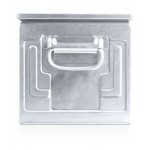 Cassetta in metallo zincata, mis. 272-4A5, L480 x P315 x H300 mm
