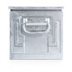 Contenitore a bocca di lupo zincato con traversino, mis.4A5, L310 x P525 x H315 mm