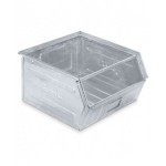 Cassetta zincata a bocca di lupo con traversino, mis. 5P4, L480 x P540 x H300 mm