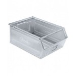 Cassetta zincata a bocca di lupo con traversino, mis. 5, L480 x P725 x H295 mm