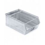 Cassetta zincata a bocca di lupo con doppio traversino, mis. 4, L310 x P510 x H200 mm