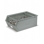 Cassetta zincata a bocca di lupo con doppio traversino, mis. 5, L480 x P725 x H295 mm