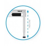 Banco base Dynamic regolabile elettricamente in altezza lunghezza 2000 mm