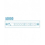 Telaio porta prese aggiuntivo per banco Dynamic L 2000 mm