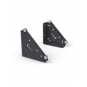 Coppia squadre per fissaggio pannelli su piano, L110 x P32 x H110 mm