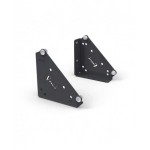 Coppia squadre per fissaggio pannelli su piano, L110 x P32 x H110 mm