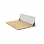 Coppia squadre per fissaggio pannelli su piano, L110 x P32 x H110 mm