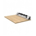 Coppia squadre per fissaggio pannelli su piano, L110 x P32 x H110 mm