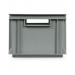 Contenitore Euro Box, mis. 4322, L400 x P300 x H220 mm, maniglie aperte