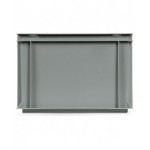 Contenitore Euro Box, mis. 4327, L400 x P300 x H270 mm, maniglie aperte