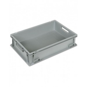 Contenitore Euro Box, mis. 6415, L600 x P400 x H150 mm, maniglie aperte