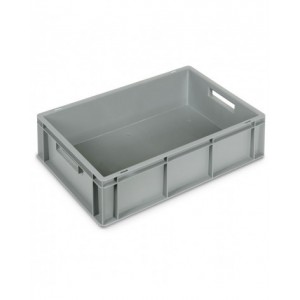 Contenitore Euro Box, mis. 6417, L600 x P400 x H170 mm, maniglie aperte