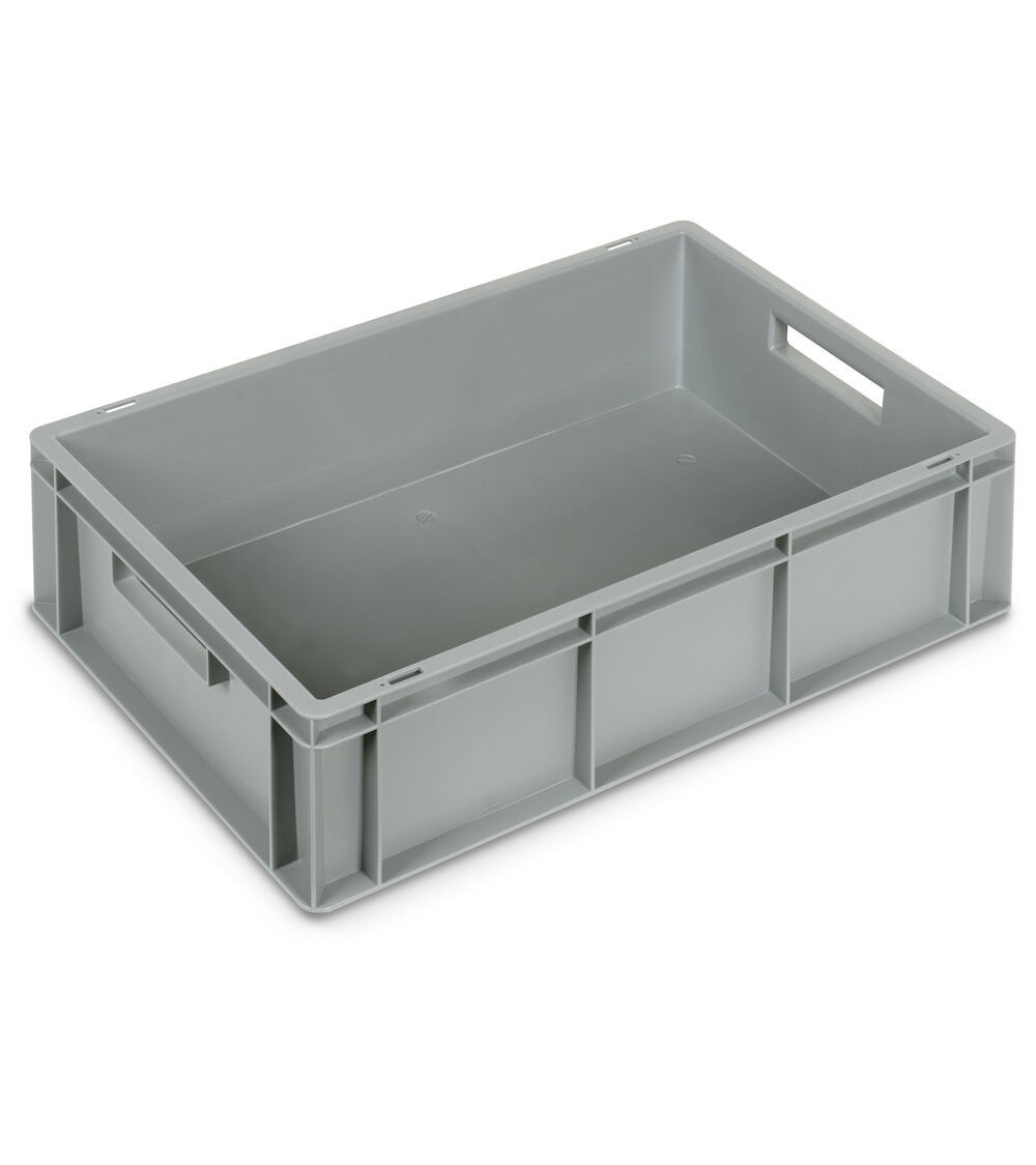Contenitore Euro Box, mis. 6417, L600 x P400 x H170 mm, maniglie aperte