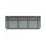 Contenitore Euro Box, mis. 6422, L600 x P400 x H220 mm, maniglie aperte