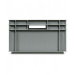 Contenitore Euro Box, mis. 6424, L600 x P400 x H236 mm, maniglie aperte