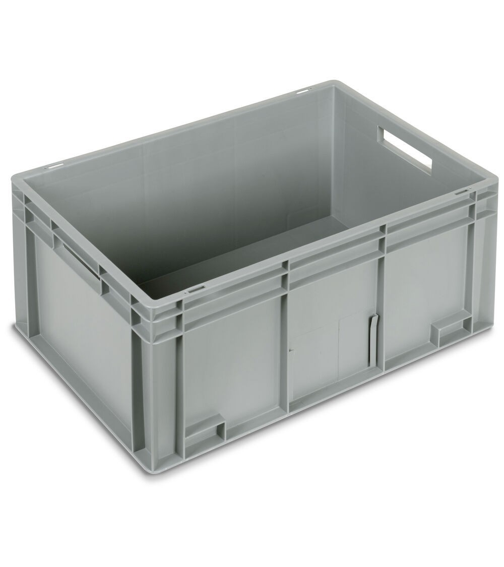 Contenitore Euro Box, mis. 6428, L600 x P400 x H280 mm, maniglie aperte