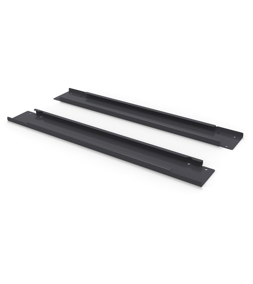 Coppia staffe di rinforzo per scaffale su ruote, L113 x P520 x H22 mm