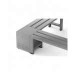 Panchina singola a 3 doghe, L1000 x P375 x H435 mm
