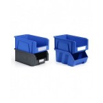 Contenitori in PP a bocca di lupo con fondo nervato Picking Box Mythos, mis. 1, L104 x P164 x H75 mm