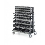 Carrello bifronte con 130 contenitori a bocca di lupo per minuteria, Linea 391