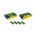 Kit 60 vaschette portaminuteria in plastica, 4 omaggio, H 63 mm