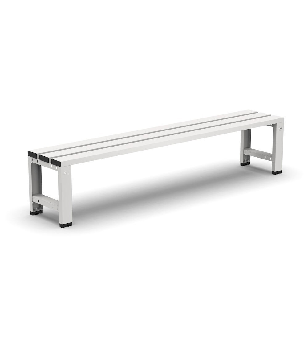 Panchina singola a 3 doghe, L2000 x P375 x H435 mm