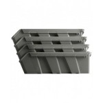 Contenitore per scaffale in polipropilene riciclato RK Box Air, L141 x P500 x H142 mm