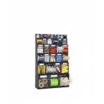 Cassettiera porta minuteria Visual Box, 4 cassetti, grigio antracite, L600 x P178 x H206 mm