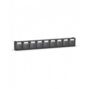 Cassettiera porta minuteria Visual Box, 9 cassetti,grigio antracite, L600 x P68 x H78 mm