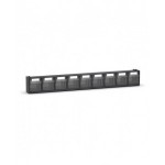 Cassettiera porta minuteria Visual Box, 9 cassetti,grigio antracite, L600 x P68 x H78 mm