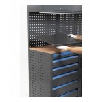 Copertura in acciaio gommato per piano in Multiplex, L913 x P461 x H28 mm