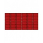 Kit 32 cassette divisorio per cassettiera, L150 x P75 x H52 mm, rosso