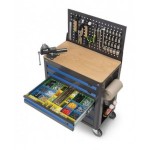 Pannello forato per carrello portautensili, L790 x P42 x H620 mm