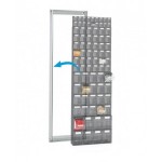 Telaio posteriore Visual Box Linea 391 per installazione a parete, L602 x P60 x H2000 mm