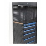 Copertura in acciaio gommato per piano in Multiplex ad angolo, L608 x P608 x H27 mm